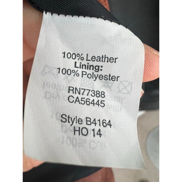 Madewell Colorblock Quilted Backroad Moto Leather Jacket Black Burnt Orange XS - Picture 7 of 9